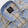 Checks Blue Shirt : Business