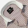 Stripes Brown Shirt : Business