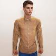 Self Design Brown Shirt : Business
