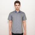 Self Design Light Blue Shirt : Business