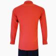 Self Design Orange Shirt : Business