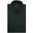 Checks Dark Green Shirt : Business