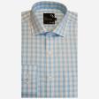 Checks Light Blue Shirt : Business