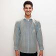 Checks Light Blue Shirt : Business
