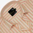Stripes Peach Shirt : Business