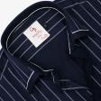 Combination Navy Blue Shirt : Party