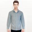 Self Design Blue Shirt : Business