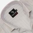 Stripes Light Gray Shirt : Business