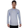 Self Design Blue Shirt : Business