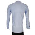 Self Design Blue Shirt : Business