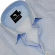 Self Design Blue Shirt : Business