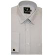 Self Design Light Gray Shirt : Business