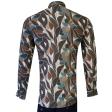 Print Brown Shirt : Ditto