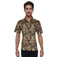 Print Khakhi Shirt : Party