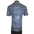 Print Blue Shirt : Party