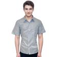 Print Blue Shirt : Party