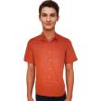 Print Orange Shirt : Party