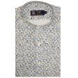 Print Blue Shirt : Party