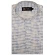 Print Blue Shirt : Party