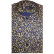 Print Navy Blue Shirt : Party