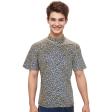 Print Navy Blue Shirt : Party