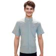 Print Blue Shirt : Party