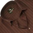 Stripes Maroon Shirt : Business