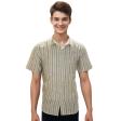 Stripes Light Green Shirt : Business