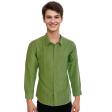 Plain Dark Green Shirt : Business