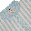Stripes Aqua Blue T-shirt : Regular