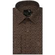 Print Brown Shirt : Party
