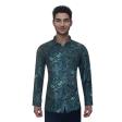 Print Green Shirt : Party
