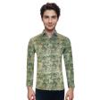 Print Green Shirt : Party