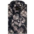 Print Brown Shirt : Party
