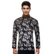 Print Brown Shirt : Party