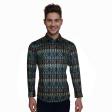 Print Blue Shirt : Ditto