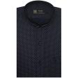 Combination Navy Blue Shirt : Party