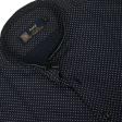 Combination Navy Blue Shirt : Party