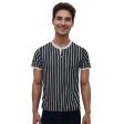 Print Black T-shirt : Itutu (Slim Fit)