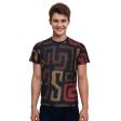 Print Black T-shirt : Itutu (Slim Fit)