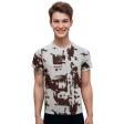 Print White T-shirt : Itutu (Slim Fit)