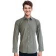 Print Gray Shirt : Slim