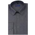 Print Gray Shirt : Slim