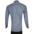 Self Design Blue Shirt : Business
