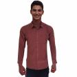 Self Design Wine Shirt : Business
