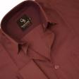 Self Design Wine Shirt : Business