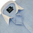 Plain Blue Shirt : Business