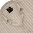 Stripes Brown Shirt : Business