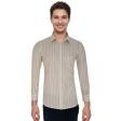 Stripes Light Green Shirt : Business