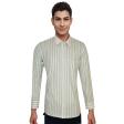 Stripes Light Green Shirt : Business